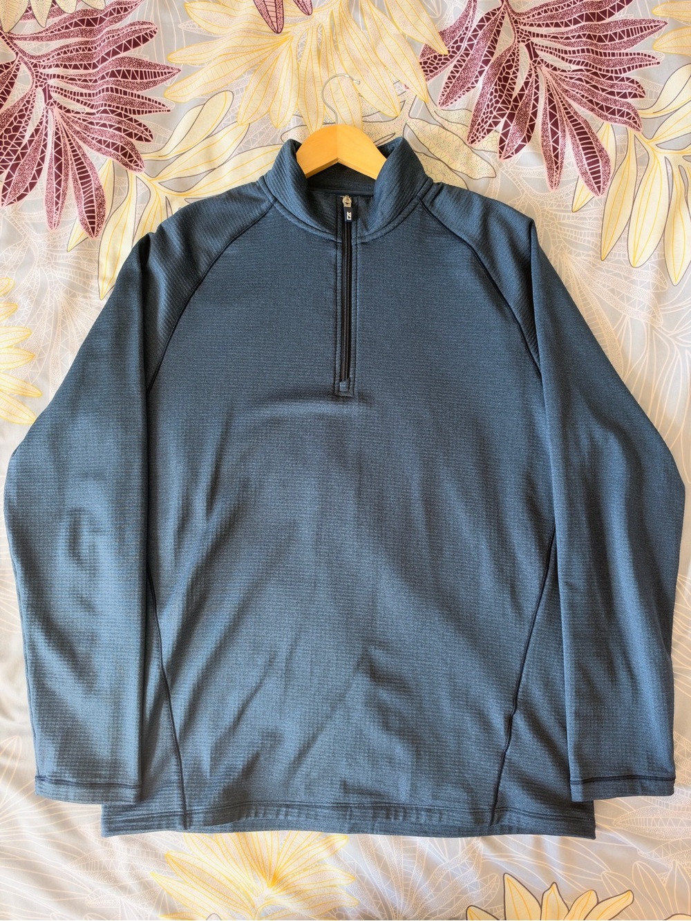 Cutter & Buck Peshastin Eco Fleece Recycled Mens Half Zip Pullover - Navy